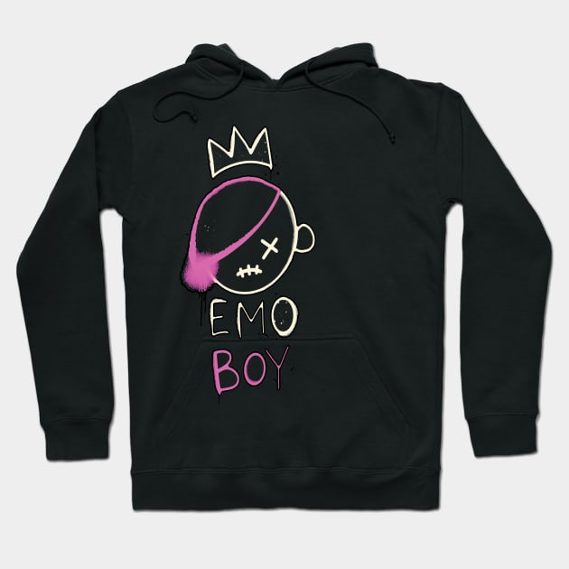 Emo Boy Hoodie by Linna-Rose